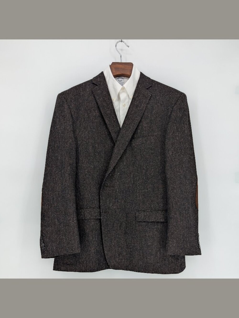 Tallia Men's Wool Silk Blazer 50R Elbow Patch Fully Lined Sport Coat